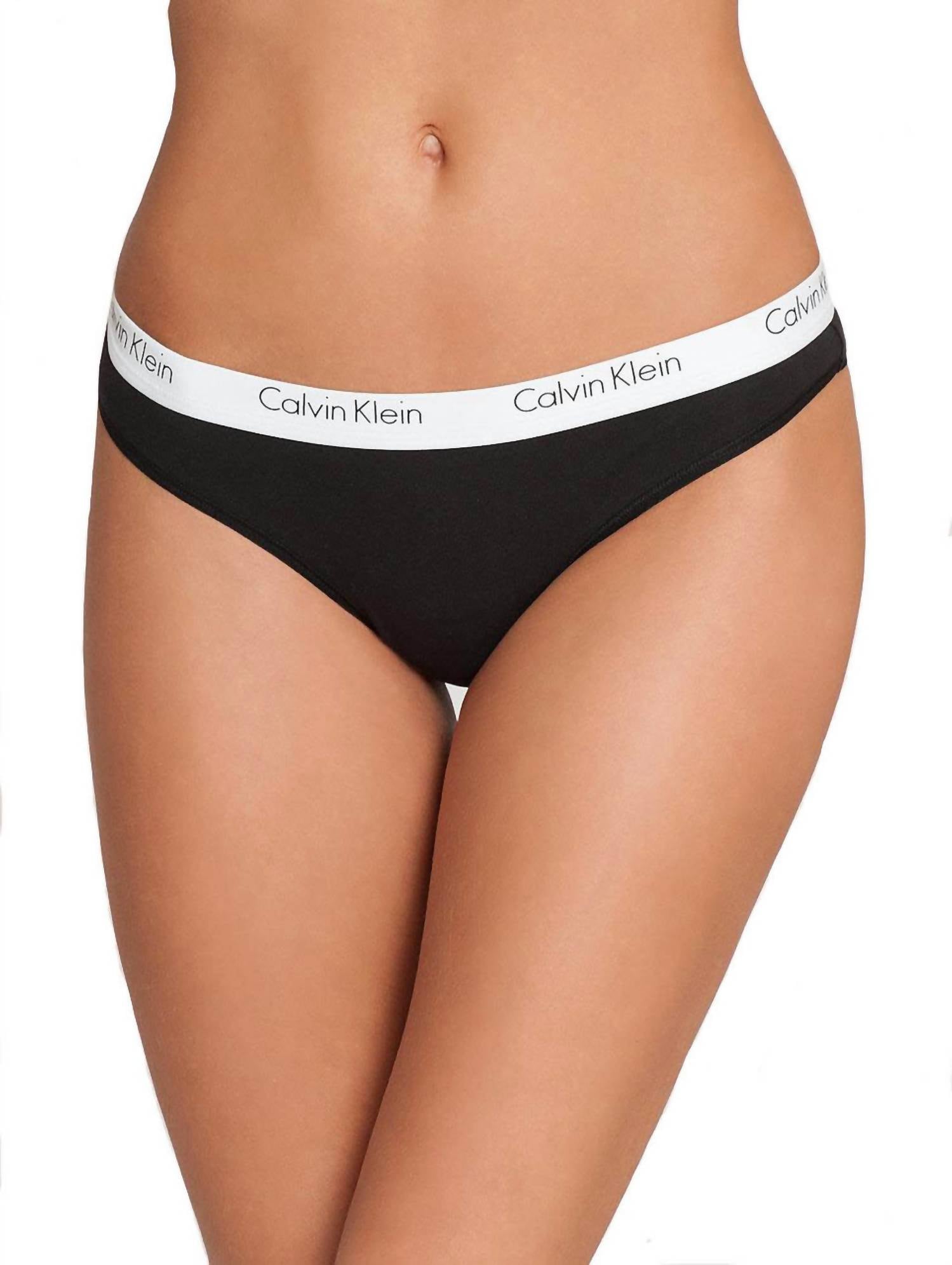 Женские стандартные хлопковые трусы-стринги в черном цвете Calvin Klein
Женские стандартные хлопковые трусы-стринги в черном цвете Calvin Klein