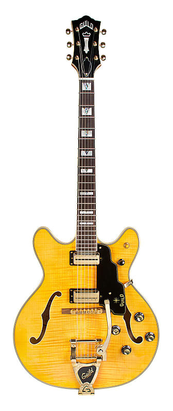 Электрогитара Guild Starfire VI - Semi Hollow Body Electric Guitar - Flamed Maple - Blonde - with Case
Электрогитара Guild Starfire VI - Semi Hollow Body Electric Guitar - Flamed Maple - Blonde - with Case