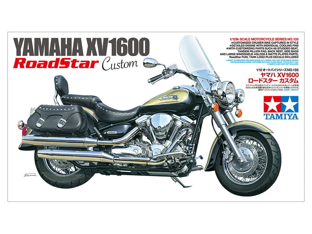 Yamaha XV1600 Road Star Custom 1:12 Tamiya 14135
Yamaha XV1600 Road Star Custom 1:12 Tamiya 14135