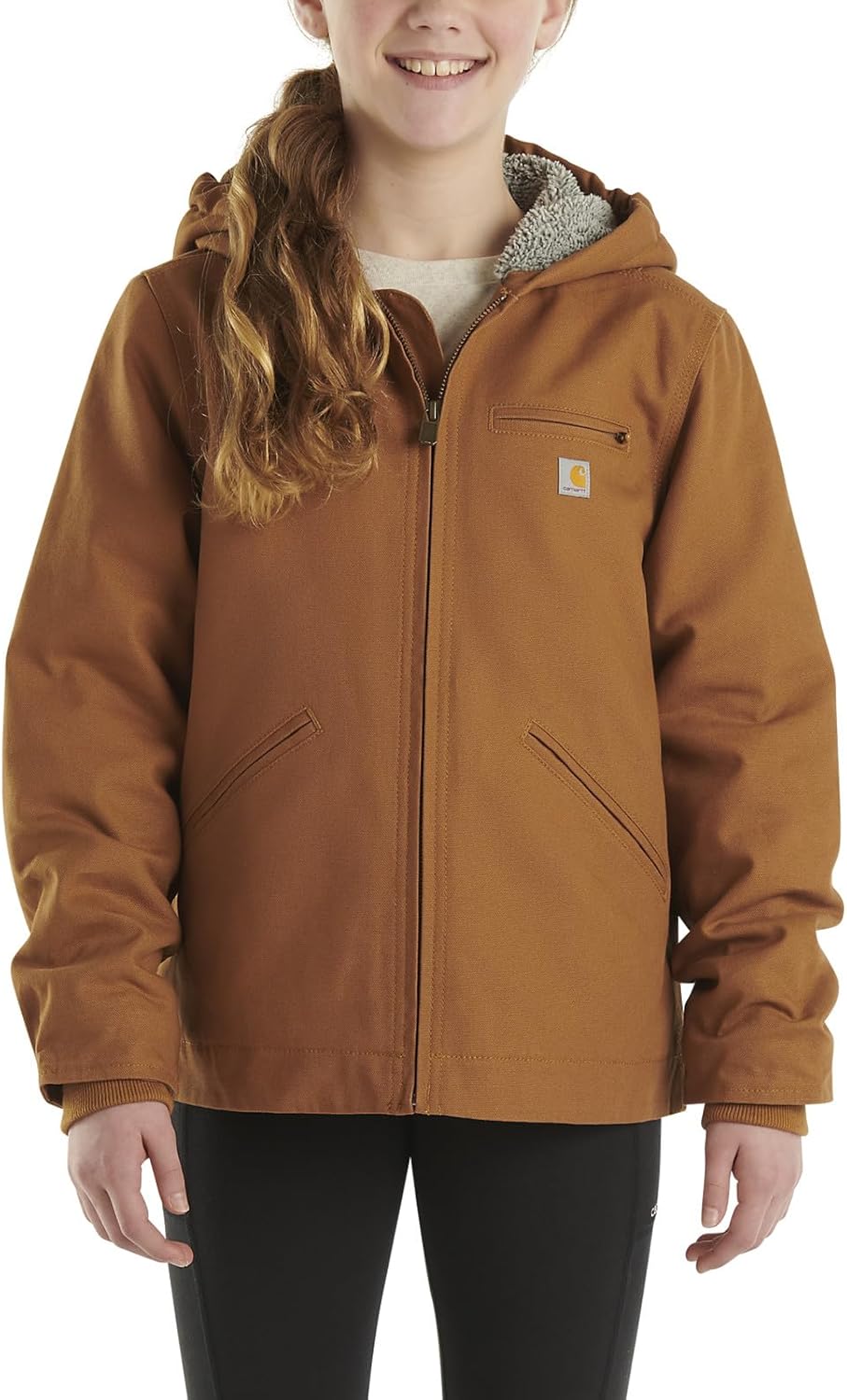 Carhartt детская утепленная куртка с капюшоном CP9547 Canvas - для девочек, Carhartt Brown
Carhartt детская утепленная куртка с капюшоном CP9547 Canvas - для девочек, Carhartt Brown