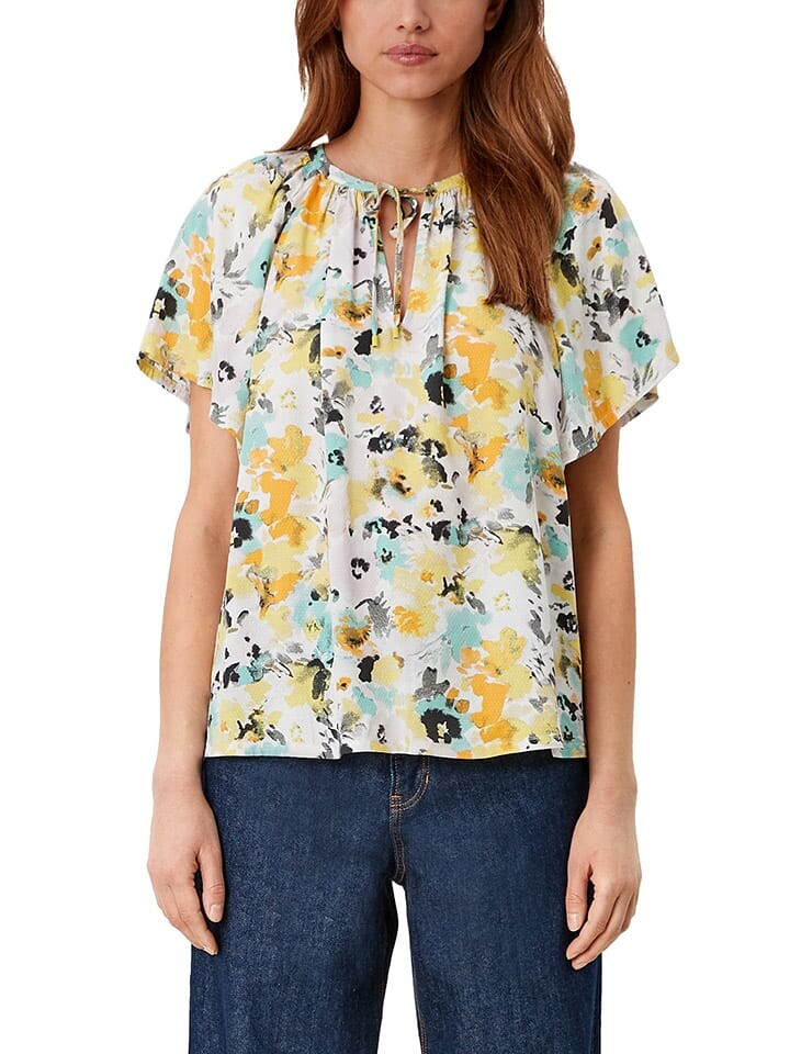 Блуза SOLIVER RED LABEL, цвет weiß/gelb/hellblau 
Блуза SOLIVER RED LABEL, цвет weiß/gelb/hellblau