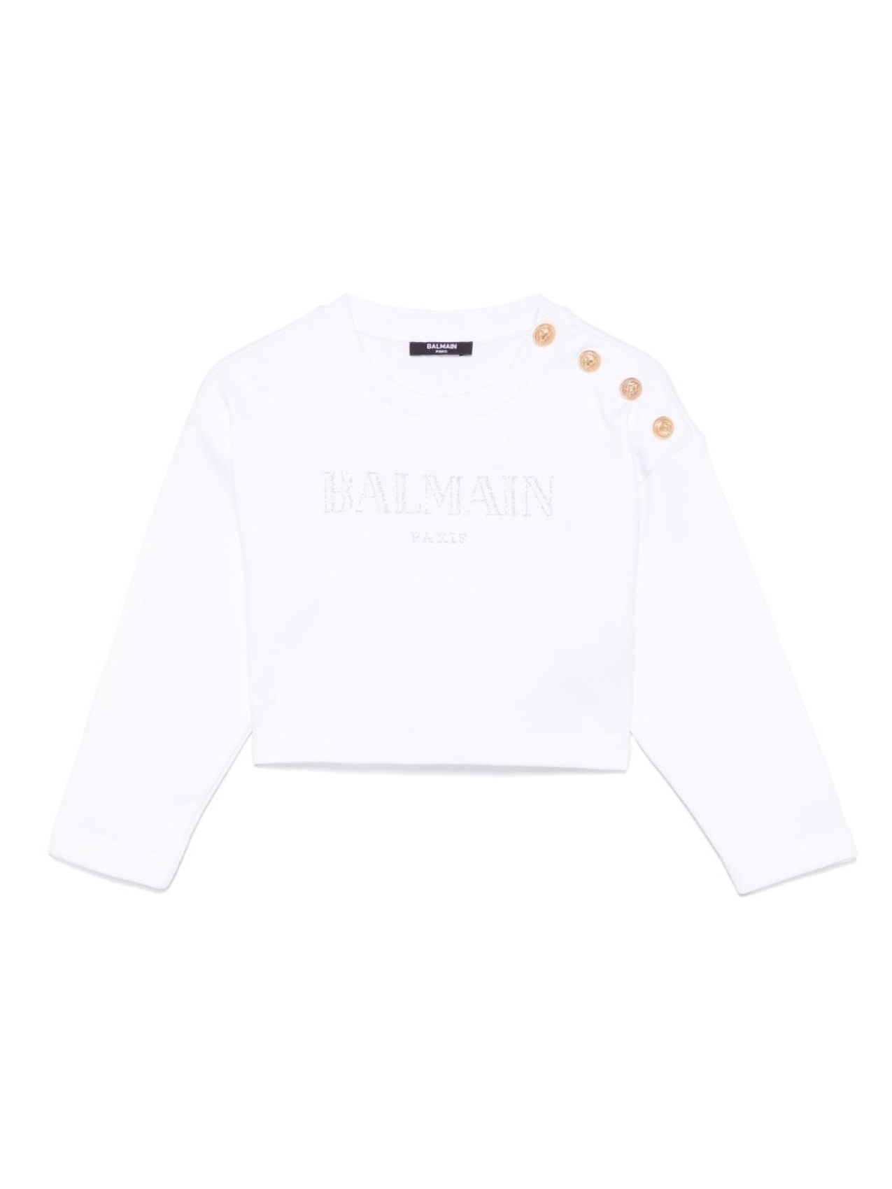 Balmain Kids толстовка с логотипом, белый
Balmain Kids толстовка с логотипом, белый