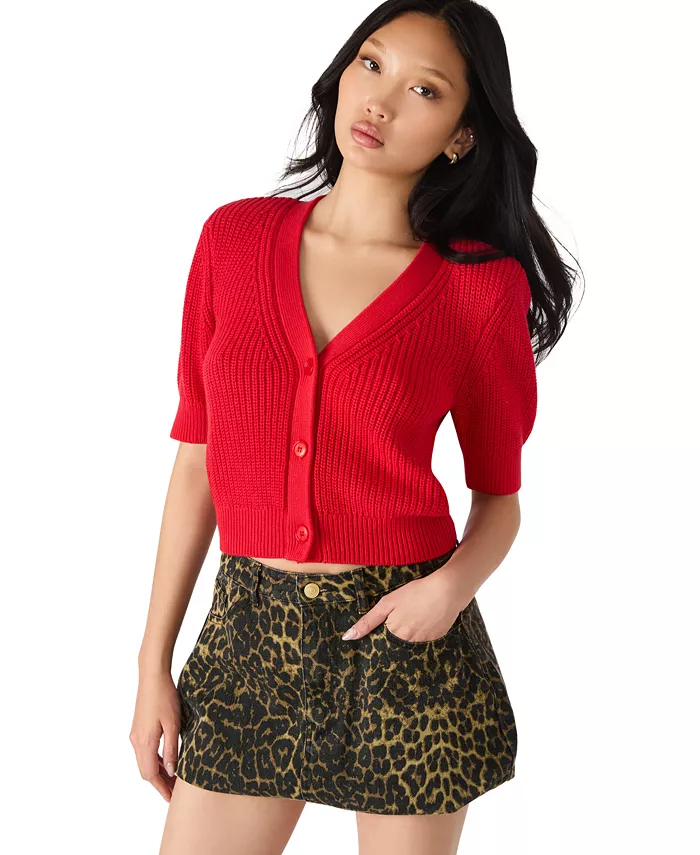 Женский кардиган Janae с короткими рукавами Steve Madden, красный
Женский кардиган Janae с короткими рукавами Steve Madden, красный