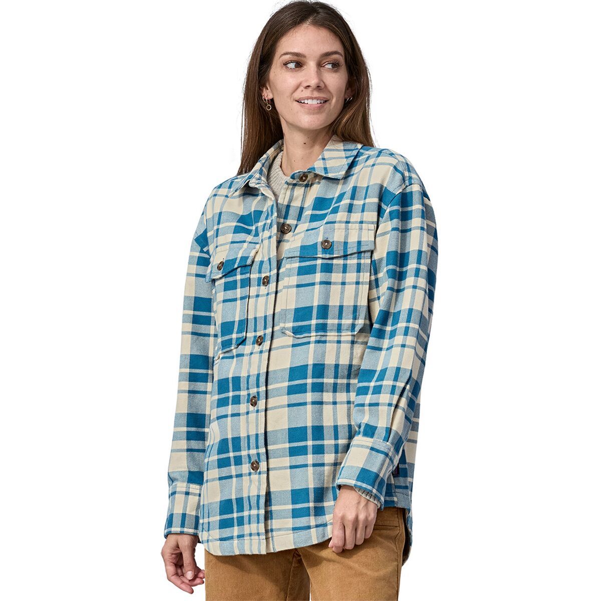 Тяжелая фланелевая рубашка оверсайз из фьорда Patagonia, мультиколор
Тяжелая фланелевая рубашка оверсайз из фьорда Patagonia, мультиколор