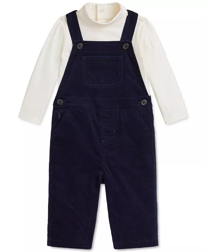 Комплект боди с высоким воротником для ребенка и вельветового комбинезона Polo Ralph Lauren, синий
Комплект боди с высоким воротником для ребенка и вельветового комбинезона Polo Ralph Lauren, синий