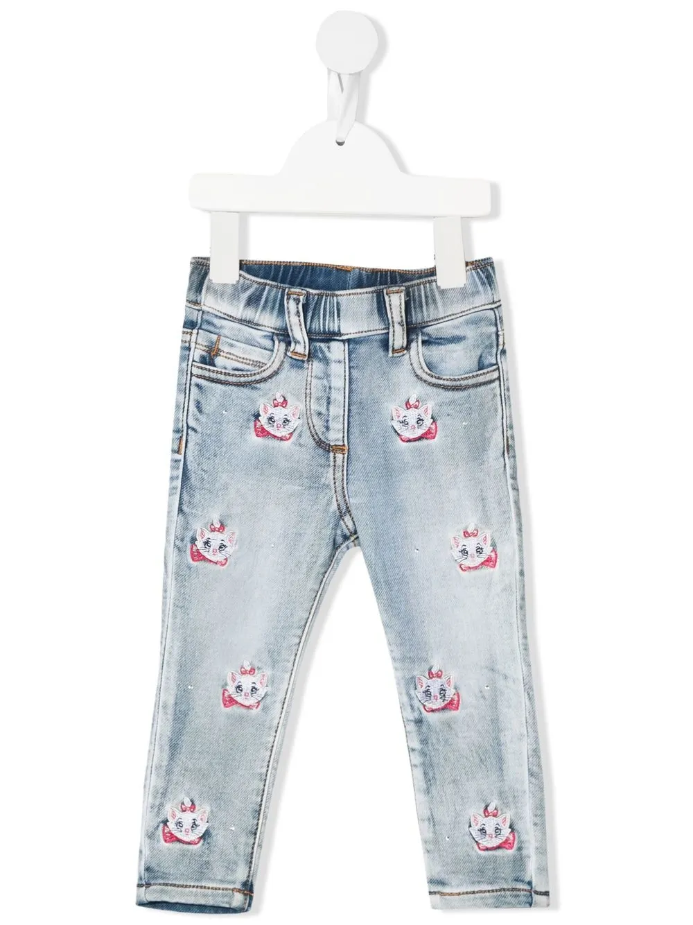 Прямые джинсы с вышивкой Monnalisa, синий
Прямые джинсы с вышивкой Monnalisa, синий