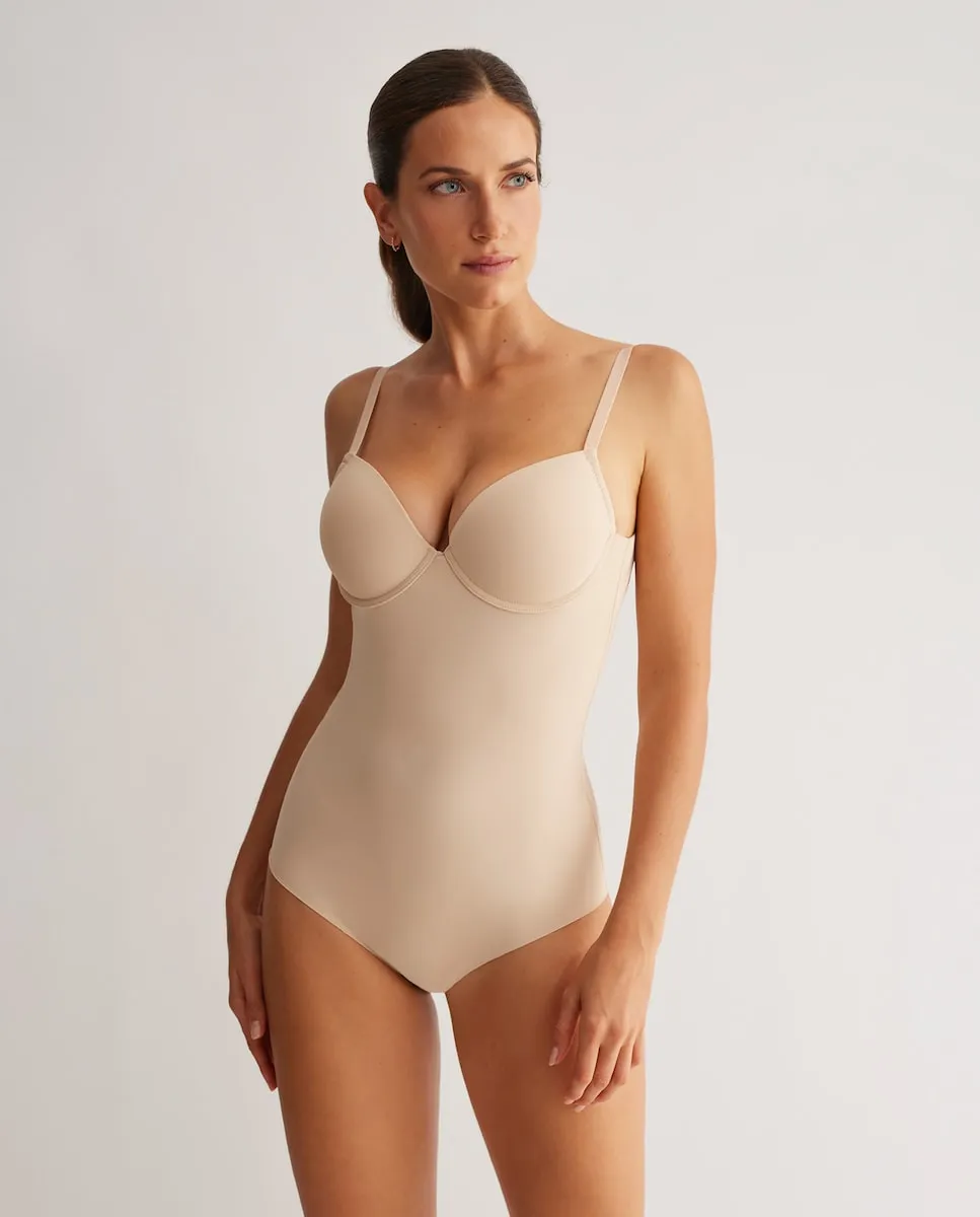 Бикини с набивкой, косточками и глубоким вырезом на спине Promise, бежевый
Бикини с набивкой, косточками и глубоким вырезом на спине Promise, бежевый