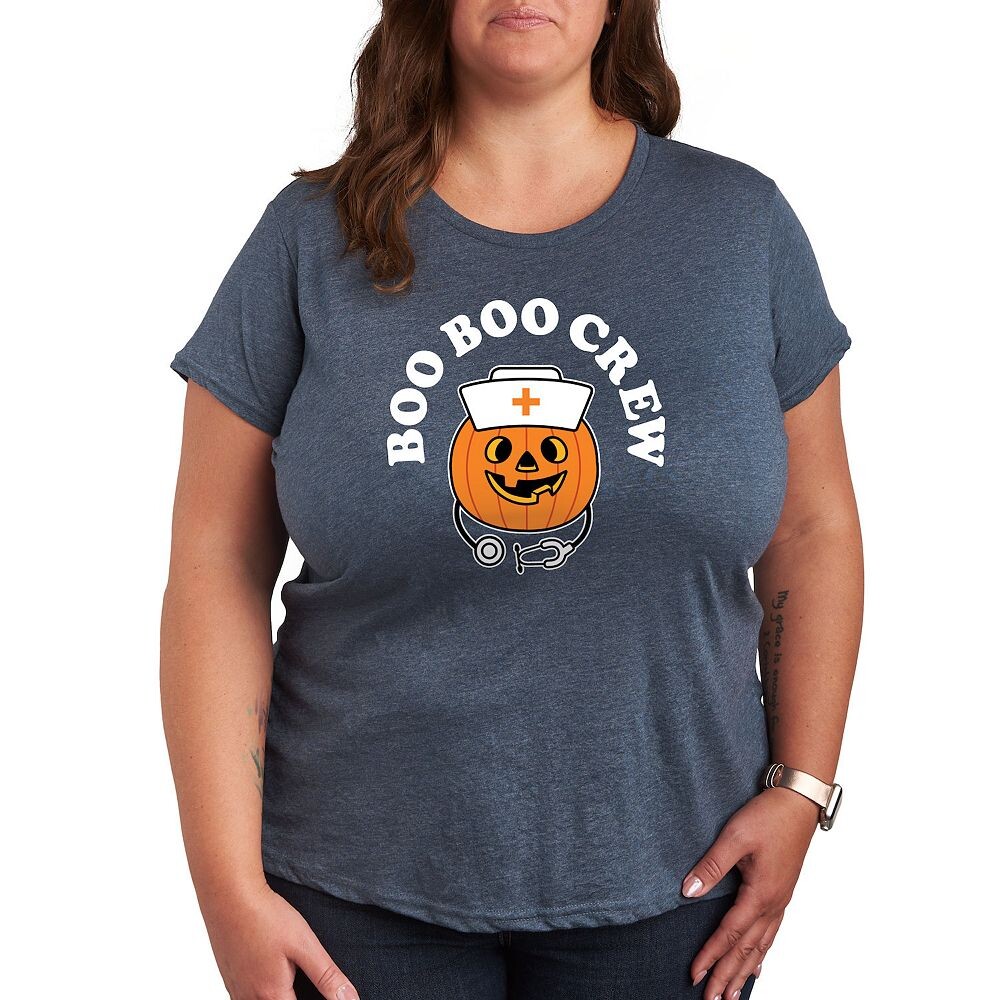 Футболка больших размеров Boo Boo Crew с рисунком Licensed Character, цвет Heather Blue
Футболка больших размеров Boo Boo Crew с рисунком Licensed Character, цвет Heather Blue