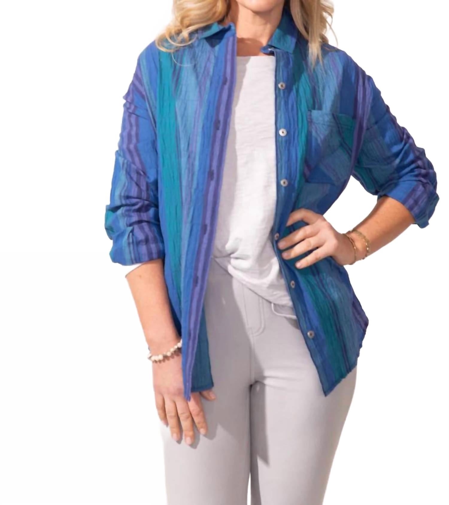 Полосатая рубашка оверсайз в полоску Coastline ESCAPE BY HABITAT, Coastline
Полосатая рубашка оверсайз в полоску Coastline ESCAPE BY HABITAT, Coastline