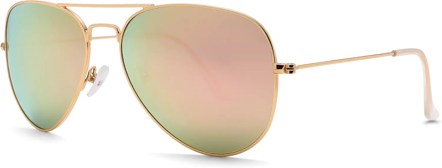 Солнцезащитные очки Pro Acme Aviator для мужчин и женщин, классические поляризованные, с защитой от УФ-излучения UV400, (Z07) Gold Frame/Pink Mirrored Lens
Солнцезащитные очки Pro Acme Aviator для мужчин и женщин, классические поляризованные, с защитой от УФ-излучения UV400, (Z07) Gold Frame/Pink Mirrored Lens