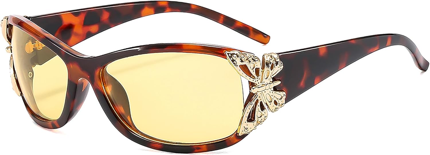 Модные солнцезащитные очки в стиле Y2K с бабочками для женщин, винтажные солнцезащитные очки с обтекаемой формой, идеально подходят для вождения, пляжной вечеринки Generic, G
Модные солнцезащитные очки в стиле Y2K с бабочками для женщин, винтажные солнцезащитные очки с обтекаемой формой, идеально подходят для вождения, пляжной вечеринки Generic, G