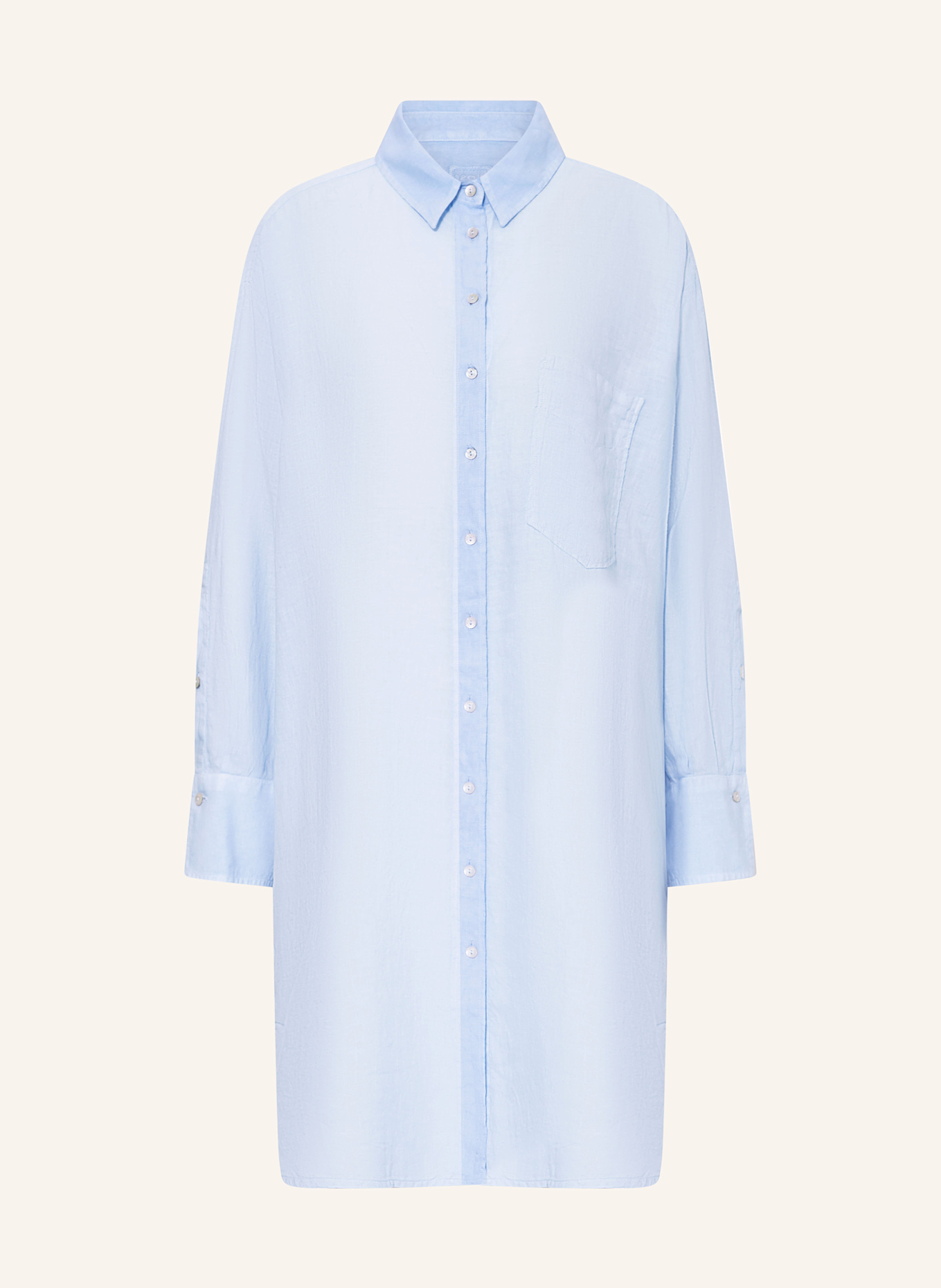 Платье-Рубашка из льна 120%Lino, голубой
Платье-Рубашка из льна 120%Lino, голубой