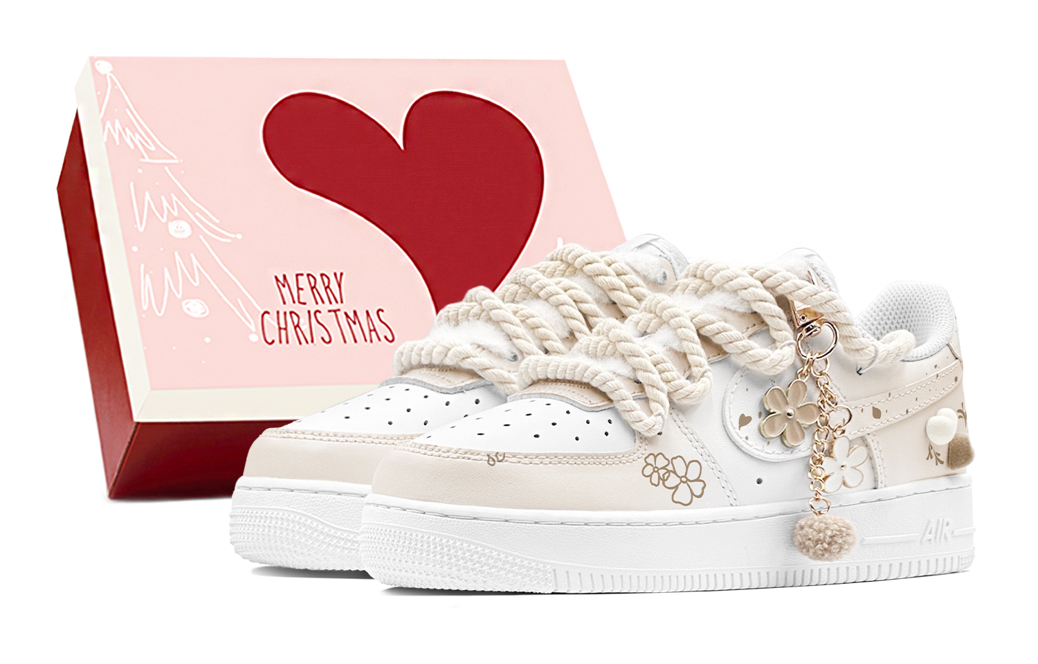 Кроссовки Nike Air Force 1 противоскользящие износостойкие низкие для скейтбординга бело-коричневые подростковые
Кроссовки Nike Air Force 1 противоскользящие износостойкие низкие для скейтбординга бело-коричневые подростковые