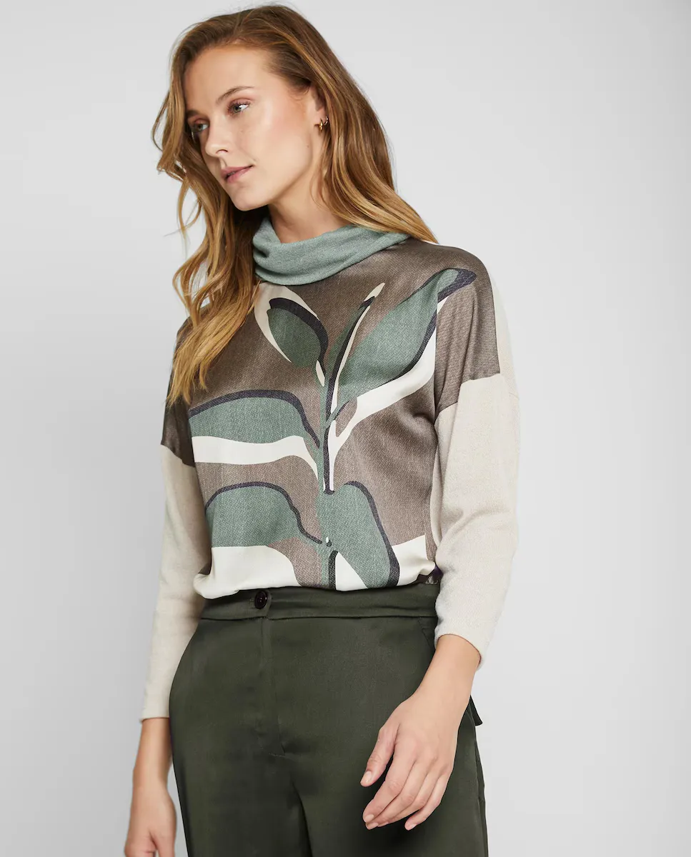 Женская футболка с длинными рукавами и растительным принтом Trucco, мультиколор
Женская футболка с длинными рукавами и растительным принтом Trucco, мультиколор