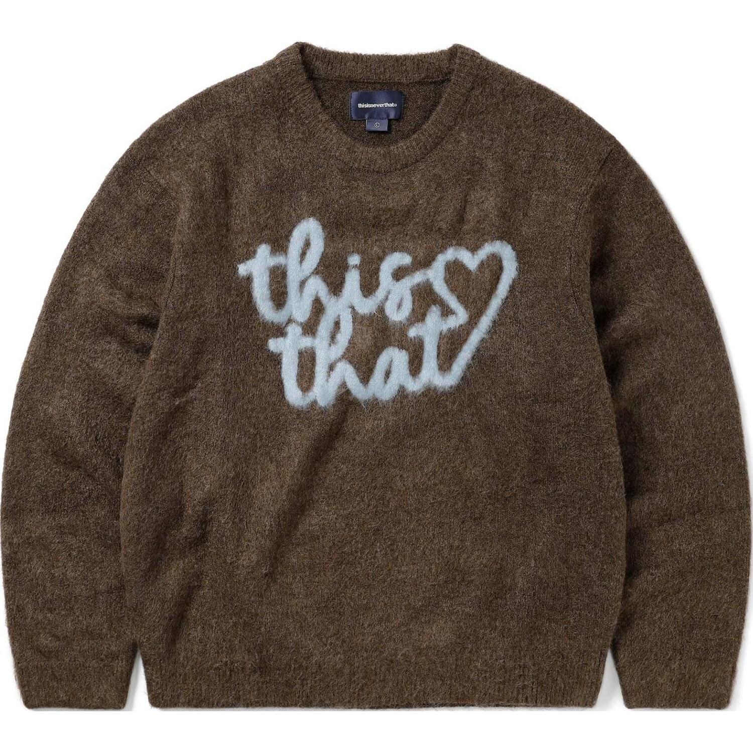 Свитер с вязаным узором в виде сердца Thisisneverthat, коричневый
Свитер с вязаным узором в виде сердца Thisisneverthat, коричневый