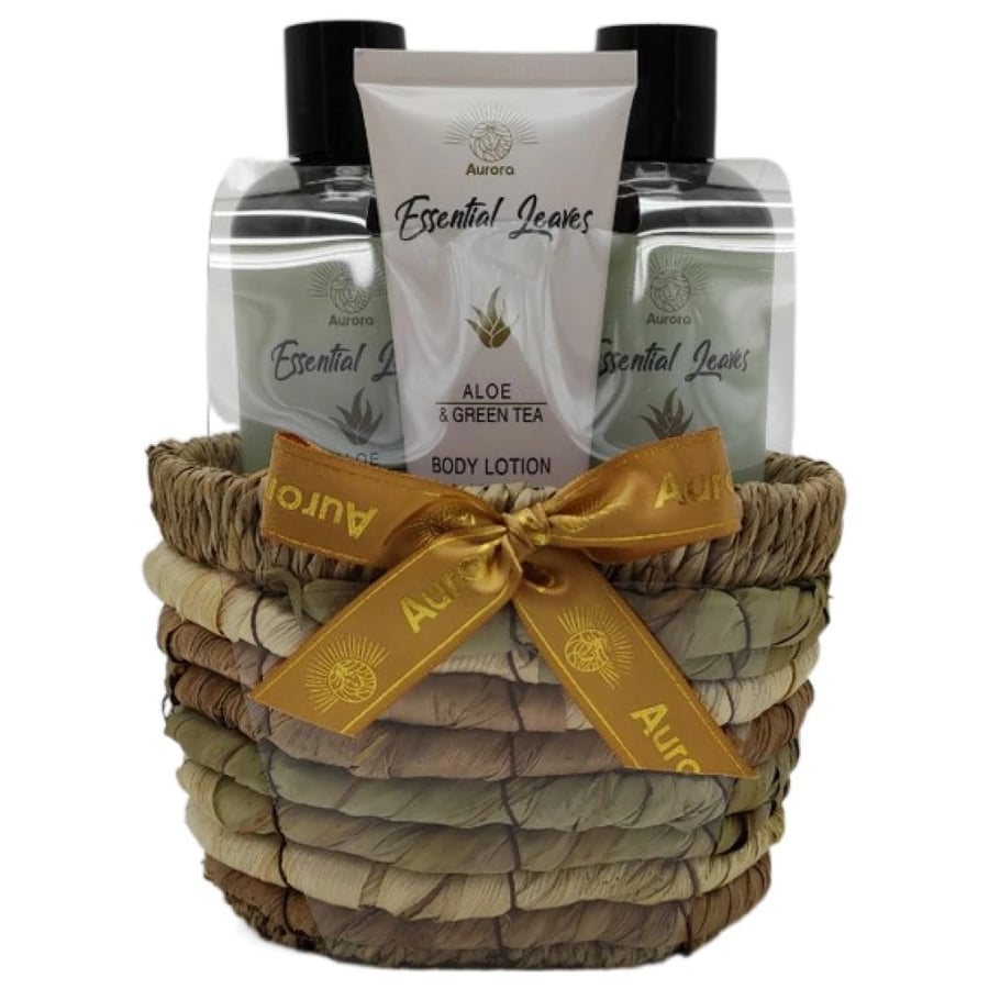 Подарочный набор Aurora, корзина из 3 предметов с алоэ и зеленым чаем
Подарочный набор Aurora, корзина из 3 предметов с алоэ и зеленым чаем