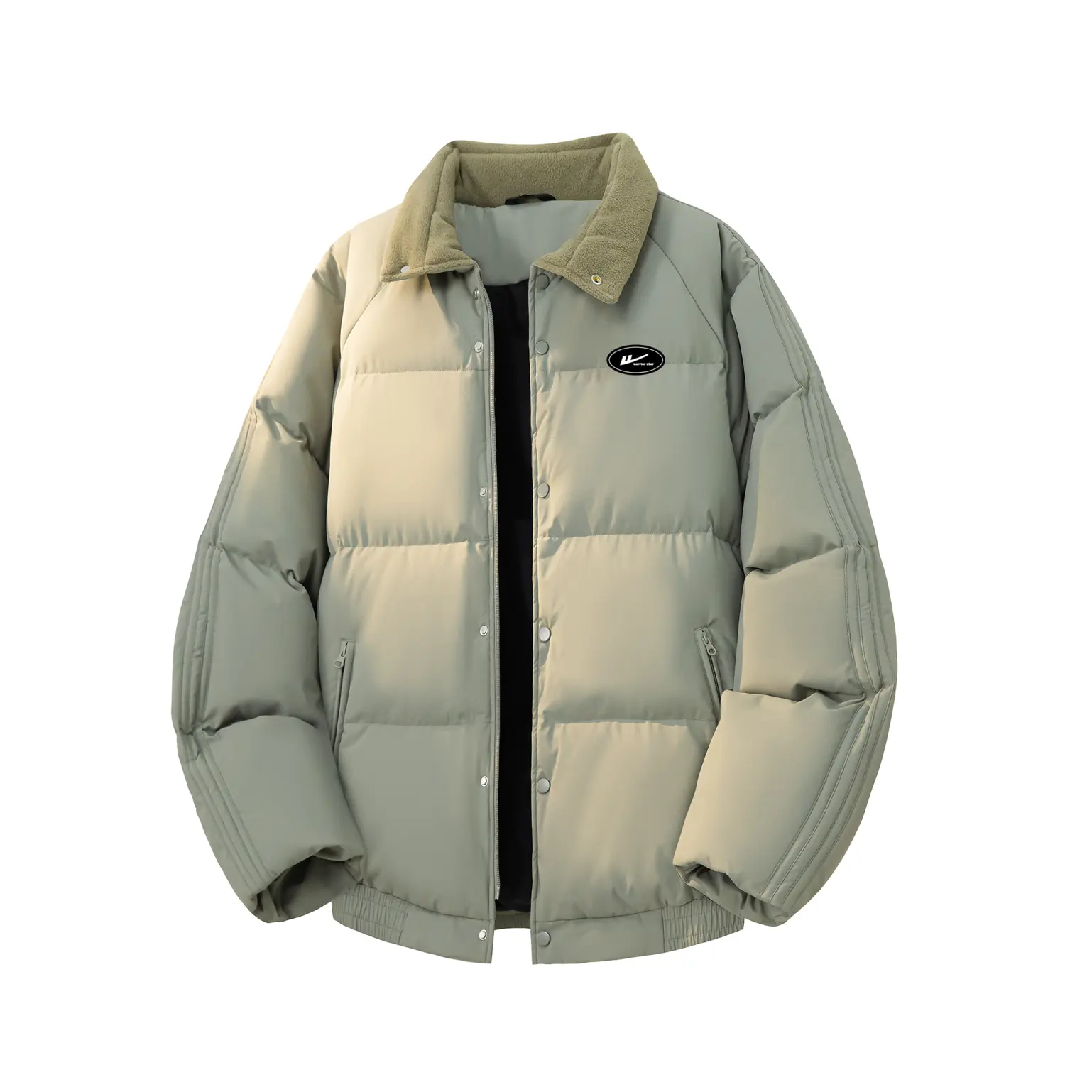 Пуховик Unisex Stand Collar утепленный стеганый WARRIOR, pea зеленый (diy badge)
Пуховик Unisex Stand Collar утепленный стеганый WARRIOR, pea зеленый (diy badge)