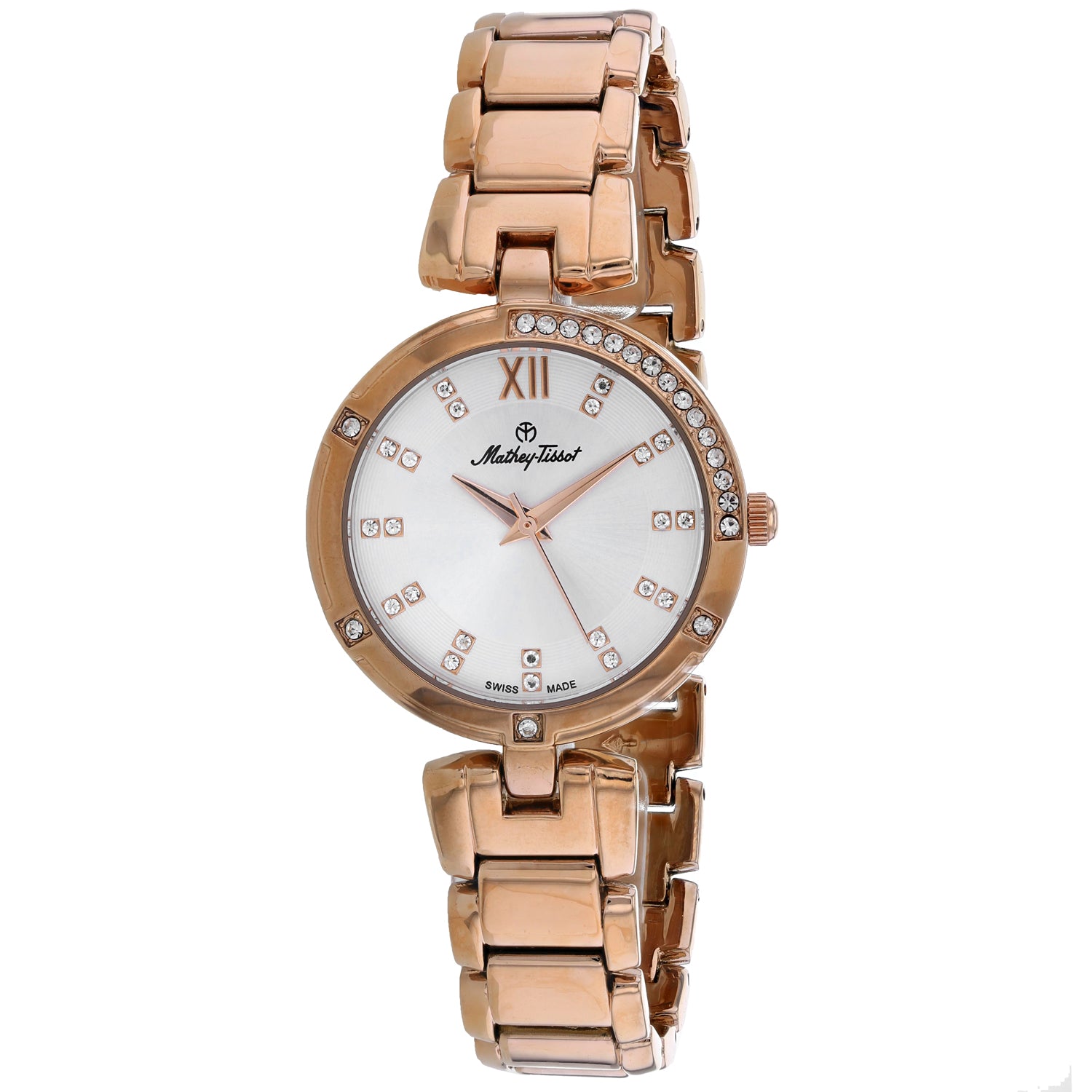 Женские часы Mathey Tissot с серебряным циферблатом
Женские часы Mathey Tissot с серебряным циферблатом