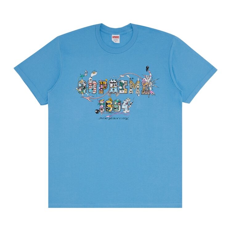 Футболка Supreme Varsity Tee, цвет Bright Blue 
Футболка Supreme Varsity Tee, цвет Bright Blue