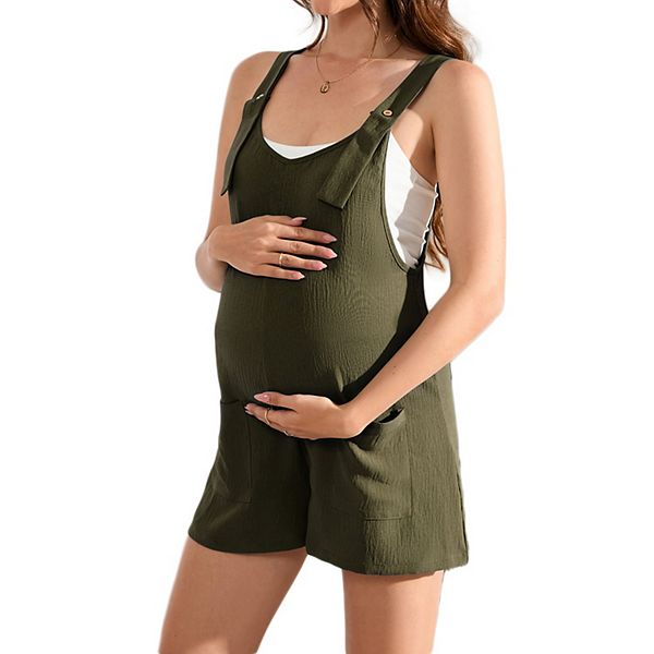 Комбинезон-Шорты для беременных с круглым вырезом и застежкой на пуговицы. Hallih Burton, Army Green
Комбинезон-Шорты для беременных с круглым вырезом и застежкой на пуговицы. Hallih Burton, Army Green