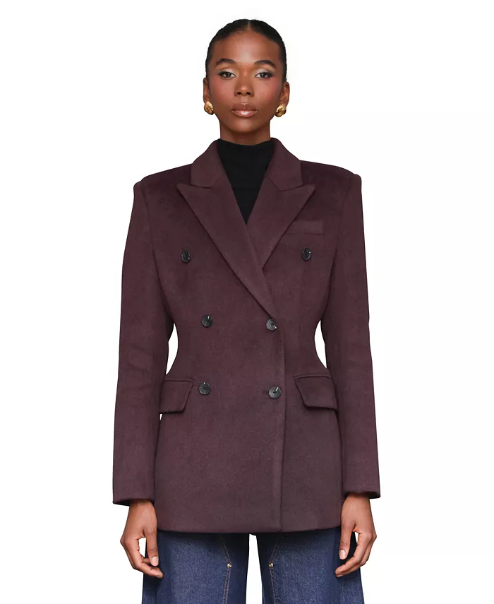 Женское пальто-блейзер с заостренным воротником Avec Les Filles, коричневый
Женское пальто-блейзер с заостренным воротником Avec Les Filles, коричневый