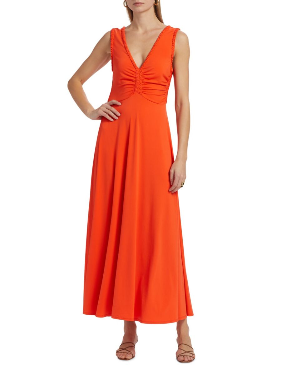 Трикотажное платье миди Misha со сборками Derek Lam 10 Crosby, цвет Tangerine
Трикотажное платье миди Misha со сборками Derek Lam 10 Crosby, цвет Tangerine