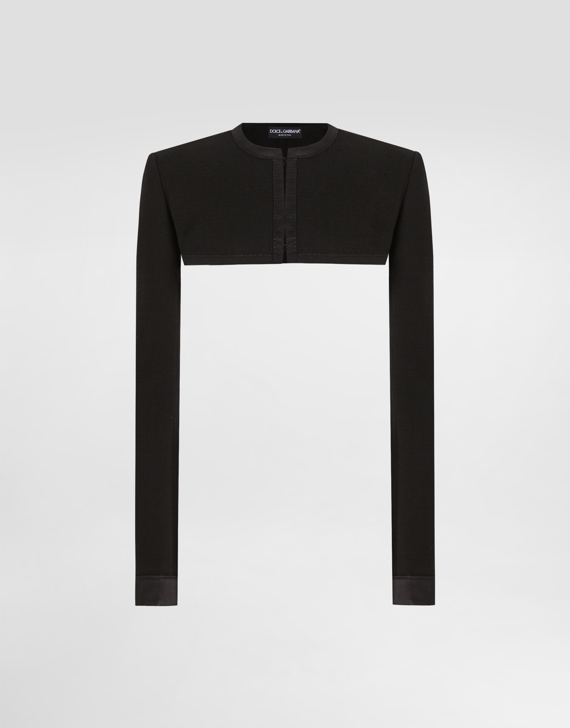 Жакет-накидка из шерстяного крепа Dolce & Gabbana, черный
Жакет-накидка из шерстяного крепа Dolce & Gabbana, черный