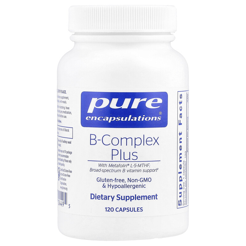 Pure Encapsulations, B-Complex Plus, 120 капсул
Pure Encapsulations, B-Complex Plus, 120 капсул
