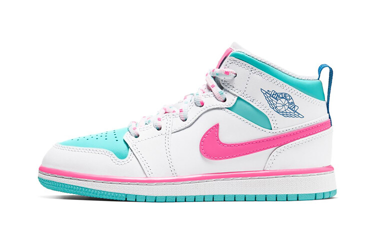 Кроссовки Jordan 1 Mid White Pink Green Soar PS
Кроссовки Jordan 1 Mid White Pink Green Soar PS