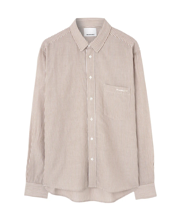 Полосатая рубашка охристого цвета Isabel Marant, розовый
Полосатая рубашка охристого цвета Isabel Marant, розовый