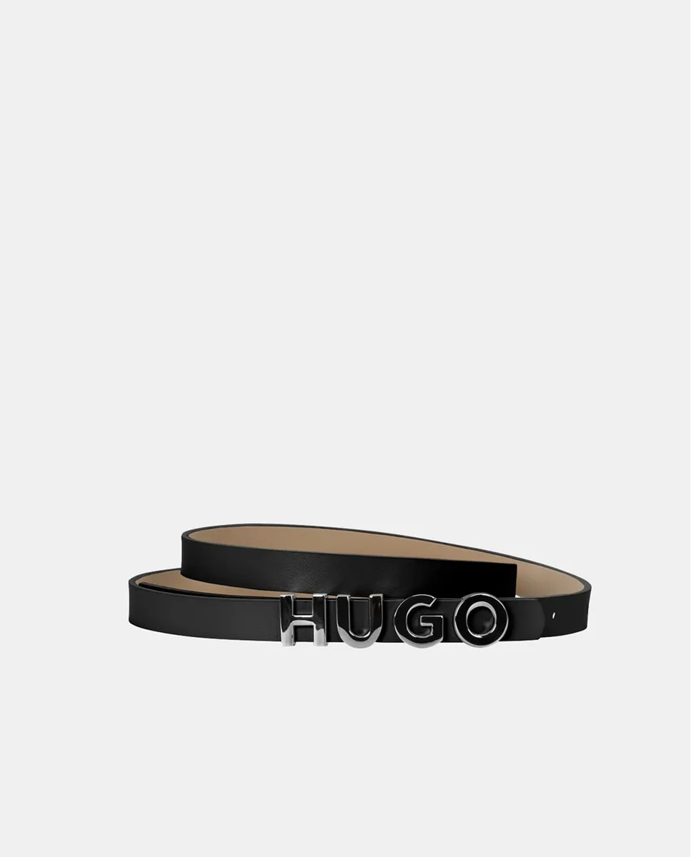 Женский ремень из гладкой натуральной кожи Hugo, черный
Женский ремень из гладкой натуральной кожи Hugo, черный