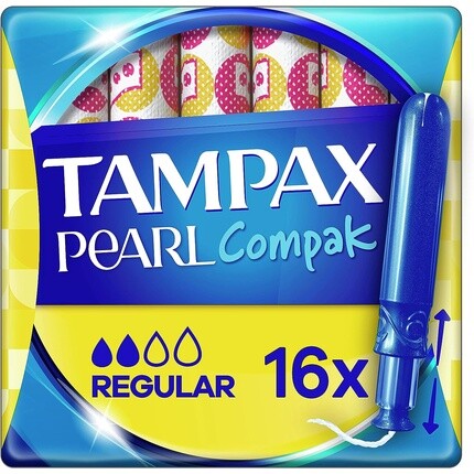 Тампоны Tampax Pearl Compak Regular с аппликатором 16
Тампоны Tampax Pearl Compak Regular с аппликатором 16