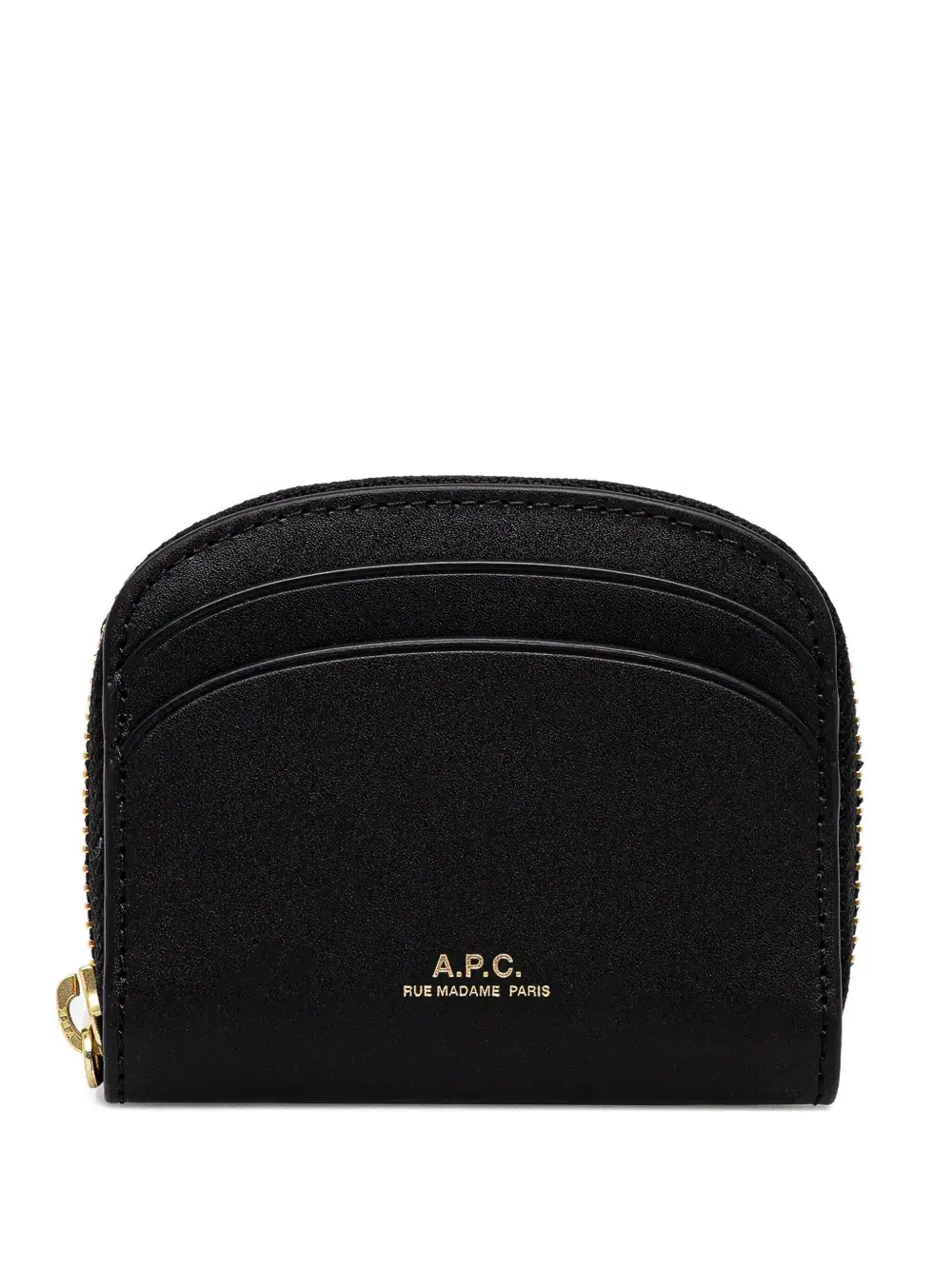 Кошелек с круговой молнией A.P.C., черный
Кошелек с круговой молнией A.P.C., черный