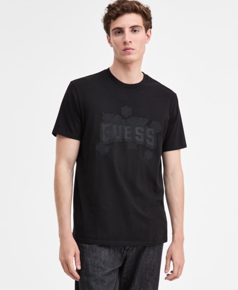 Мужская футболка с коротким рукавом и графическим принтом Пионовая вышивка GUESS, Jet Black A996, Черный, Мужская футболка с коротким рукавом и графическим принтом Пионовая вышивка GUESS, Jet Black A996
Мужская футболка с коротким рукавом и графическим принтом Пионовая вышивка GUESS, Jet Black A996, Черный, Мужская футболка с коротким рукавом и графическим принтом Пионовая вышивка GUESS, Jet Black A996