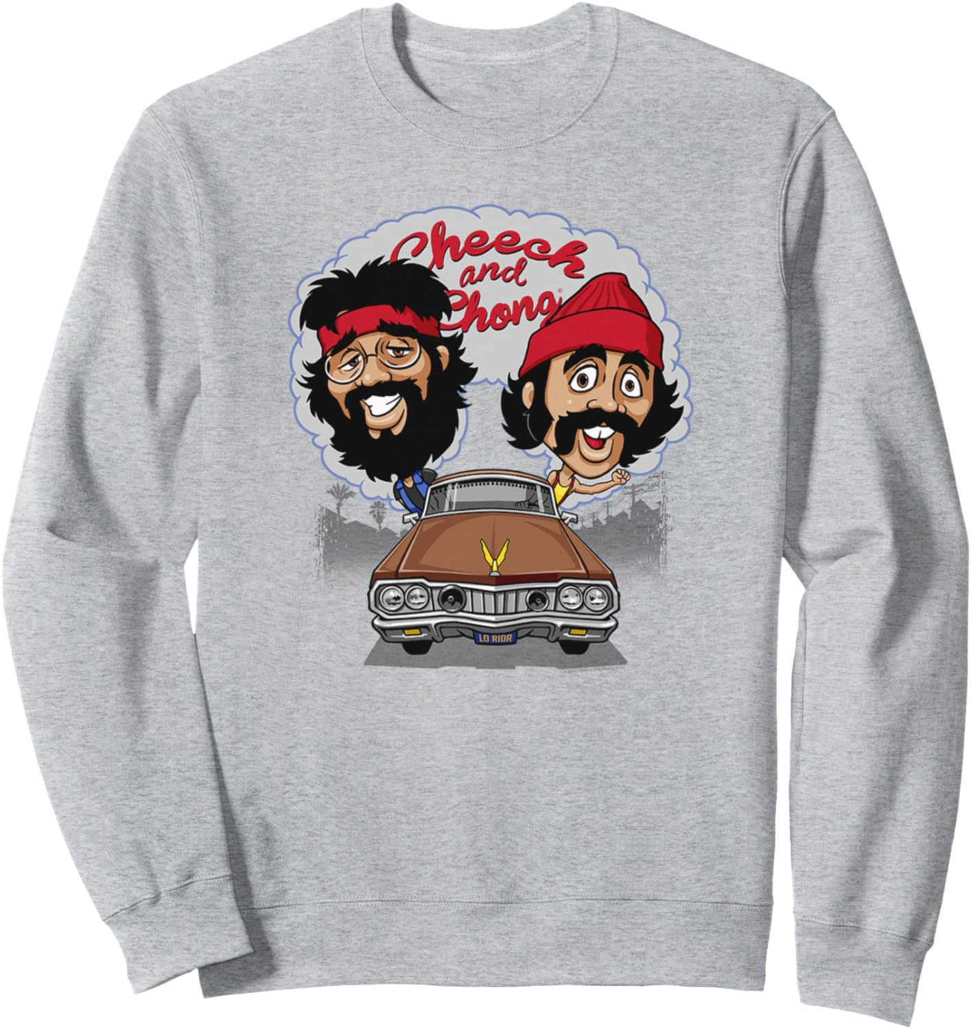 Толстовка с надписью Cheech & Chong LO RIDR Driving Through The Neighborhood, серый
Толстовка с надписью Cheech & Chong LO RIDR Driving Through The Neighborhood, серый