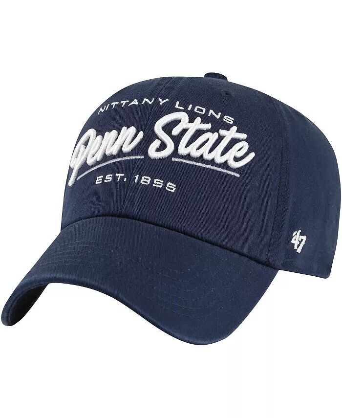 Женская темно-синяя регулируемая шляпа Penn State Nittany Lions Sidney Clean Up '47 Brand, синий
Женская темно-синяя регулируемая шляпа Penn State Nittany Lions Sidney Clean Up '47 Brand, синий