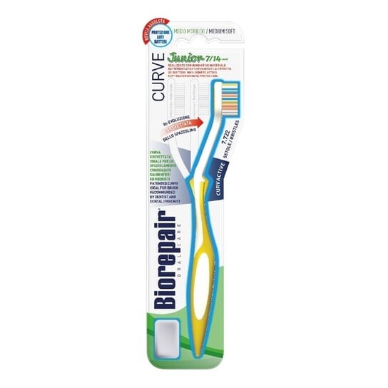 Изогнутая зубная щетка средней мягкости, 1 шт. Biorepair, Curve
Изогнутая зубная щетка средней мягкости, 1 шт. Biorepair, Curve