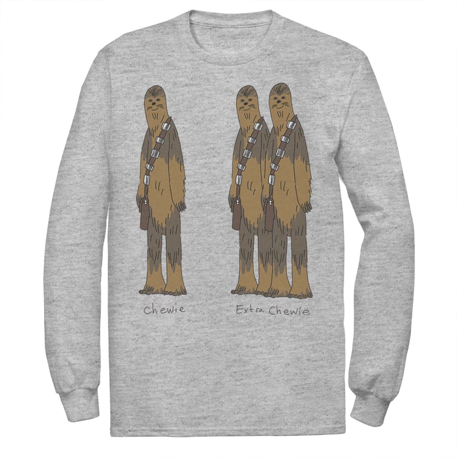 Мужская футболка с рисунком Star Wars Chewie & Extra Chewie Licensed Character
Мужская футболка с рисунком Star Wars Chewie & Extra Chewie Licensed Character