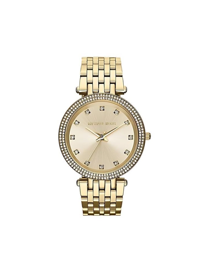 Michael Kors Золотые часы с браслетом, модель: MK3216 Darci
Michael Kors Золотые часы с браслетом, модель: MK3216 Darci