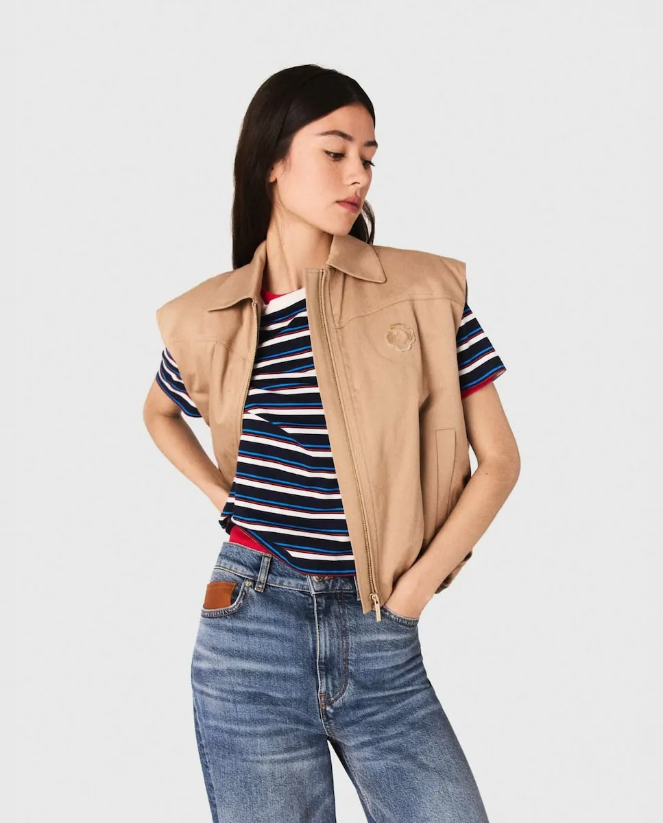 Женский жилет без рукавов Maje, бежевый
Женский жилет без рукавов Maje, бежевый