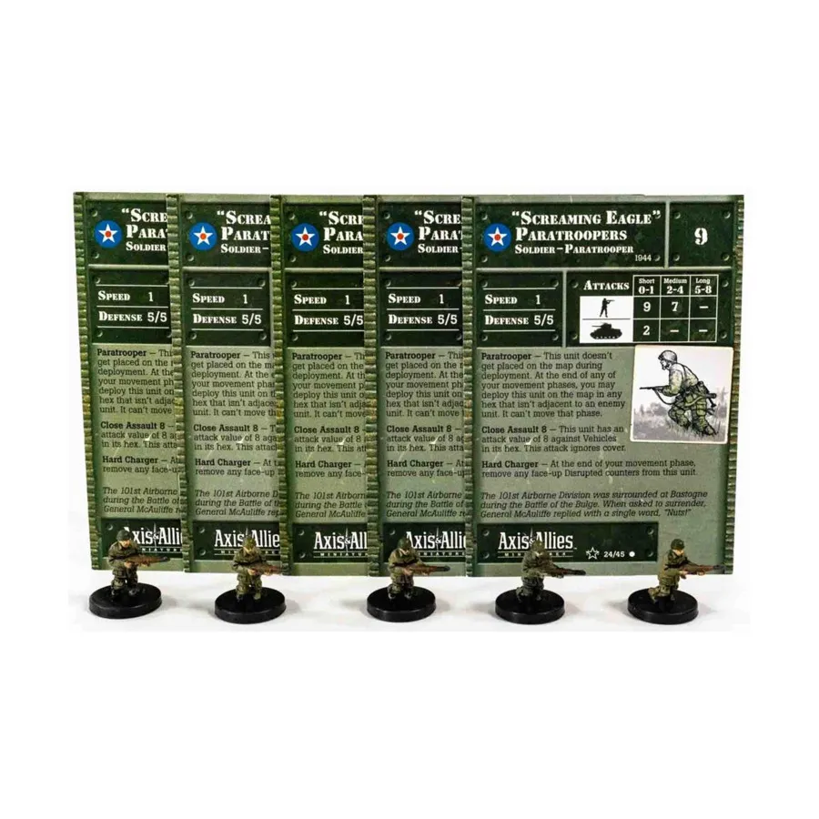 Десантники Кричащего Орла (C) x5, Axis & Allies - Collectible Miniatures Game - Set #2 Singles
Десантники Кричащего Орла (C) x5, Axis & Allies - Collectible Miniatures Game - Set #2 Singles