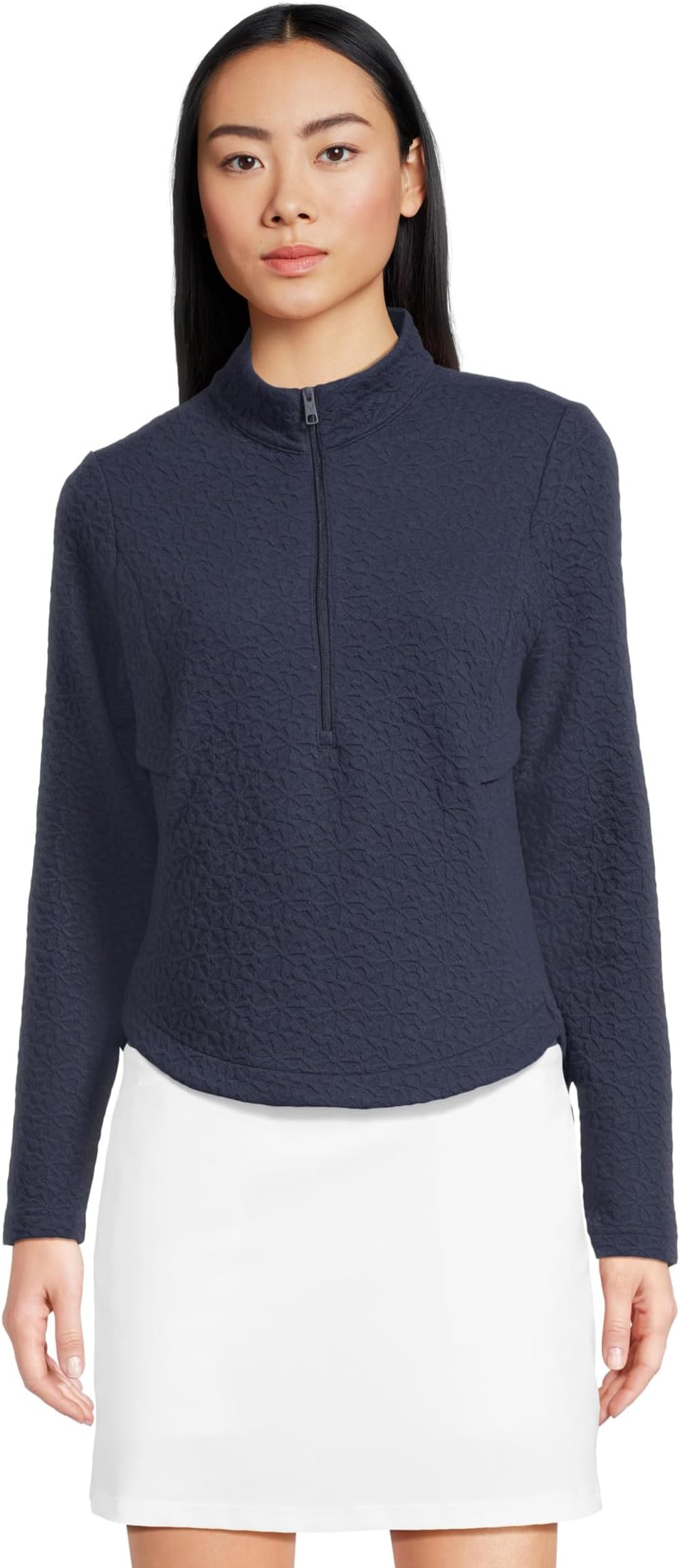 Женский стеганый трикотажный пуловер с застежкой-молнией на 1/2 дюйма Callaway, Peacoat
Женский стеганый трикотажный пуловер с застежкой-молнией на 1/2 дюйма Callaway, Peacoat