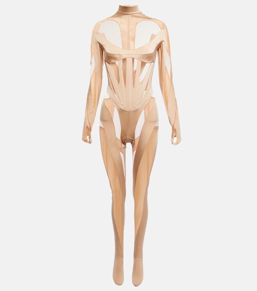 Комбинезон с вставками Mugler, Powder/Nude 01
Комбинезон с вставками Mugler, Powder/Nude 01