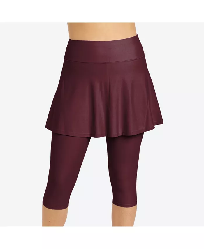 Женская расклешенная юбка-шорты с леггинсами-капри Calypsa, фиолетовый
Женская расклешенная юбка-шорты с леггинсами-капри Calypsa, фиолетовый