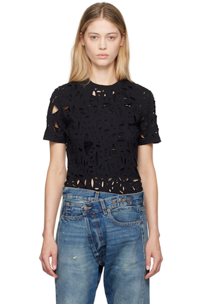 Черная футболка Excess Distress R13
Черная футболка Excess Distress R13