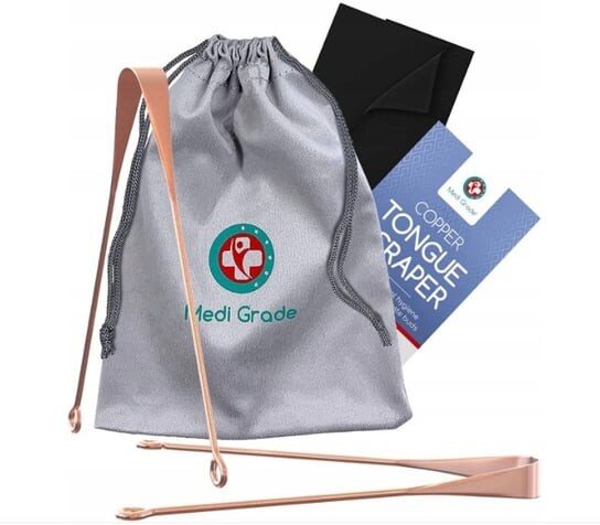 Медный скребок для языка, 2 шт. + Чехол Medi Grade, MediGrade
Медный скребок для языка, 2 шт. + Чехол Medi Grade, MediGrade
