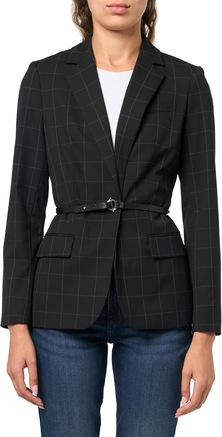 Женский блейзер Calvin Klein с кожаным ремнем, Black/Cream
Женский блейзер Calvin Klein с кожаным ремнем, Black/Cream