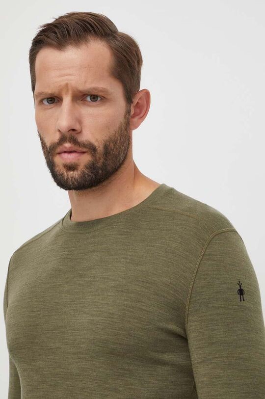 Функциональный лонгслив Classic Thermal Merino Smartwool, зеленый 
Функциональный лонгслив Classic Thermal Merino Smartwool, зеленый