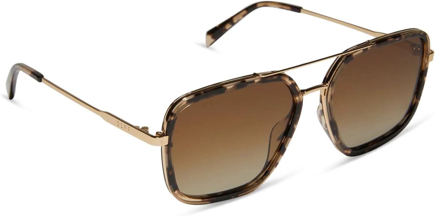 Женские солнцезащитные очки DIFF Jordan Designer Oversized Navigator | 100% защита от UVA/UVB-лучей | Оправа черепахового цвета, Espresso Tortoise + Brown Gradient
Женские солнцезащитные очки DIFF Jordan Designer Oversized Navigator | 100% защита от UVA/UVB-лучей | Оправа черепахового цвета, Espresso Tortoise + Brown Gradient