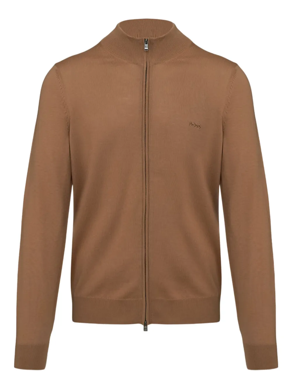 Кардиган на молнии BOSS, коричневый
Кардиган на молнии BOSS, коричневый